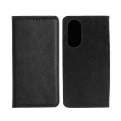Capa Flip de Couro com Bolso Interno para Huawei Honor 70 Preto Capa Flip de Couro com Bolso Interno para Huawei Honor 70 Preto